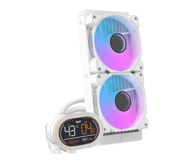 DarkFlash DH240D 2x120mm White - 1469247 - zdjęcie 3